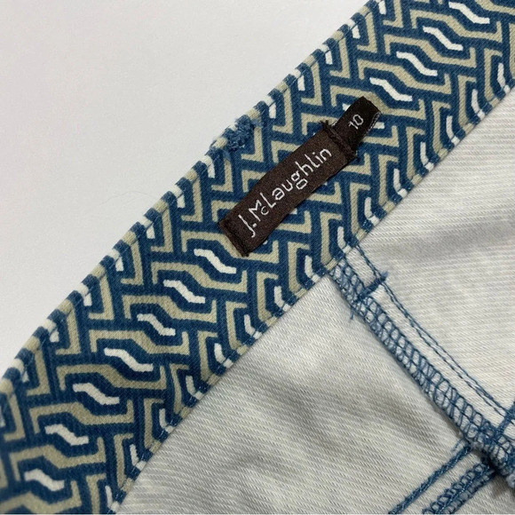 J McLaughlin Baxter Skinny Jeans Aegean Link Print - Picture 5 of 10